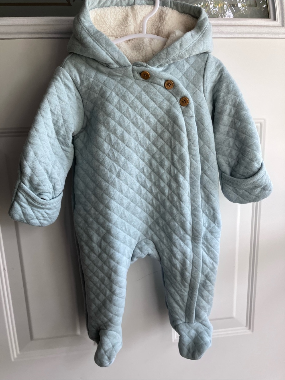 Carters blue bunting suit 6 months